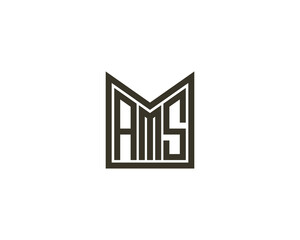 AMS logo design vector template