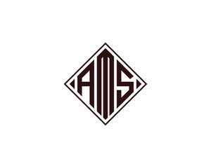 AMS logo design vector template