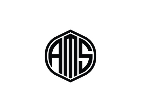 AMS logo design vector template