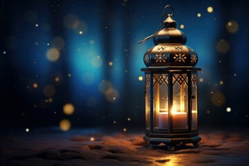ramadan kareem design with a beautiful shining arabic ramadan lanterns.