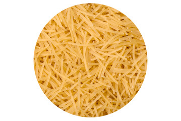 Fine vermicelli paste is yellow in color when raw