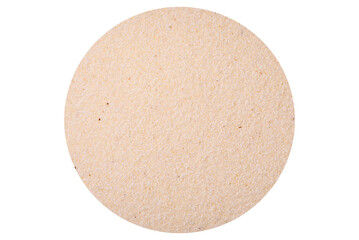 Semolina wheat grains are white in raw form