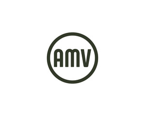 AMV Logo design vector template
