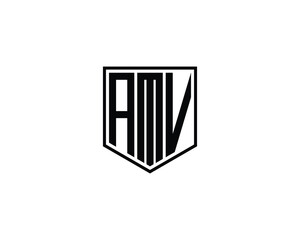 AMV Logo design vector template