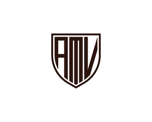 AMV Logo design vector template