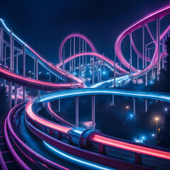 roller coaster, ai-generatet