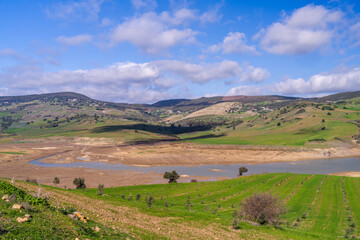 Landscape of northern Tunisia - Sejnene region - Tunisia
