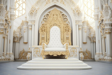 Beautiful palace castle on background