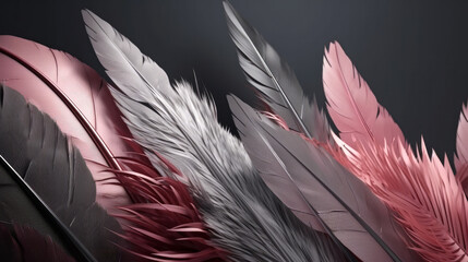 Photo photography close-up background design with feathers, 2024.