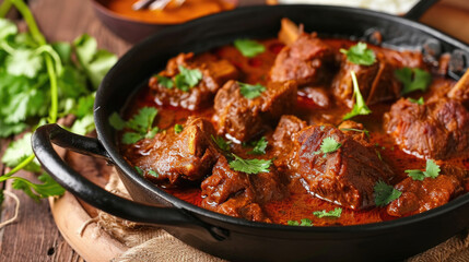 Fototapeta premium Meat in Sauce Pan