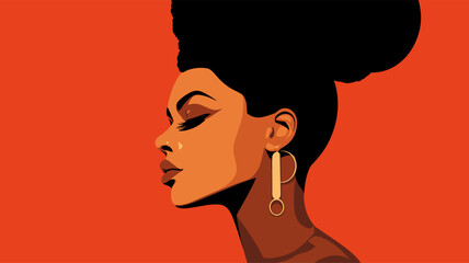 Vector illustration celebrating Black History Month through a bold and expressive design  incorporating iconic figures  cultural elements  and a visually dynamic composition that highlights the