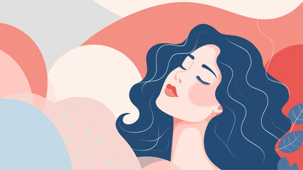 Vector background inspired by feminism  incorporating dynamic patterns  energetic colors  and motivational quotes for a visually dynamic and emotionally resonant composition celebrating gender