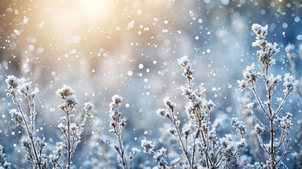 Snow-covered Plants