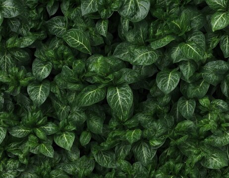 background image of dense thick green leaves lush 