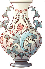 Vase with handles illustration 