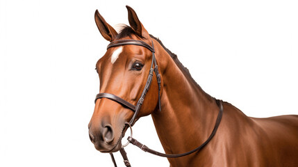Brown Horse with Bridle