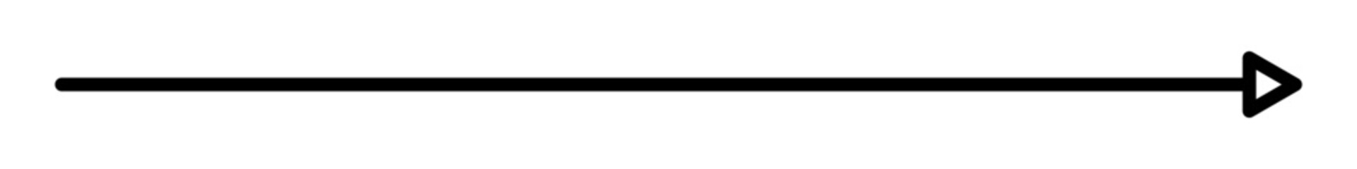 Straight long vector arrow icon