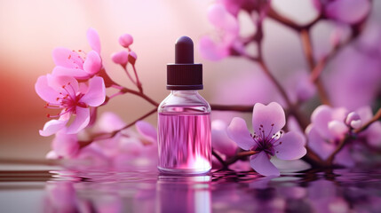 Obraz na płótnie Canvas Perfume Bottle on Table