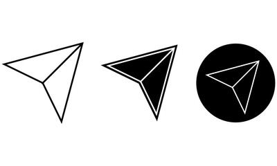 Set Of Send Message Vector Icon	