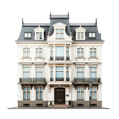 Naklejka premium Townhouse isolated on transparent background