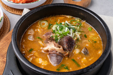 Yangpyeong, hangover soup, sundaeguk, Korean food, bone hangover soup, side dishes, salted shrimp,...