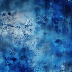 Abstract Blue Paint Splatter