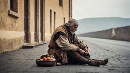 poor man by the road