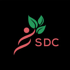 SDC  logo design template vector. SDC Business abstract connection vector logo. SDC icon circle logotype.
