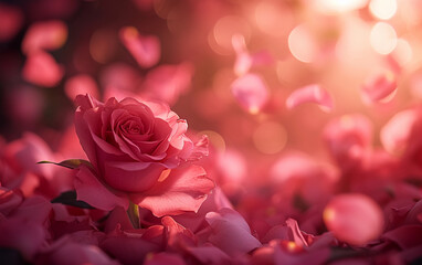 Close Up of a Pink Flower With Blurry Background