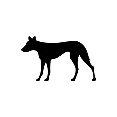 Dog silhouette. Dog breed icon. Labrador silhouette. Pet care concept. Vet concept. Vector