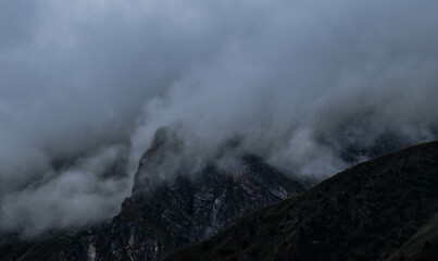 clouds over the mountains
Fog in the mountains