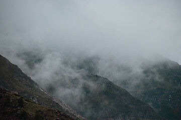Fog in the mountains
Clouds above the Mountains