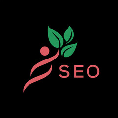 SEO  logo design template vector. SEO Business abstract connection vector logo. SEO icon circle logotype.
