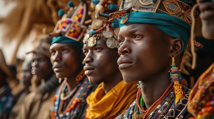 Fototapeta premium Fulani groups Niger