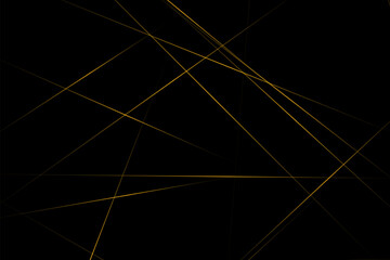 Abstract black with gold lines, triangles background modern design. Vector illustration EPS 10.