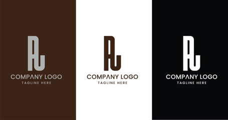 Initial Letter AU Logo Design Outstanding Creative Modern Symbol Sign