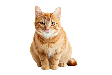 A Cat Sitting Gracefully on transparent background