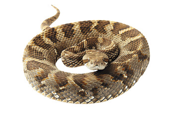 Obraz premium Rattlesnake on isolated background