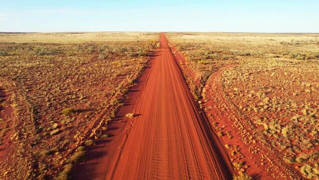 Australian outback in the center of the continent