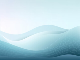 Blue and White Abstract Background With Waves