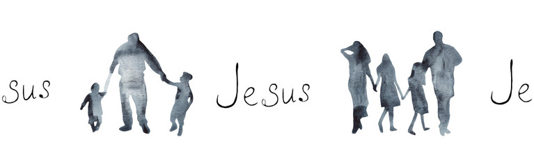 Watercolor hand drawn illustration thanksgiving to the Lord, Christian border.Christian. Decorative border for the background of Christian publications, the design of banners, cards, sites