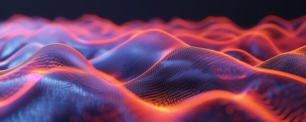 abstract background with glowing lines