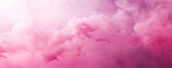 Foto op Canvas pink and white steam background © Katsyarina