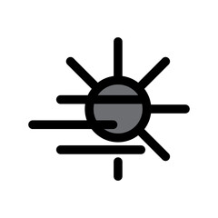 Obraz premium Fog day icon PNG