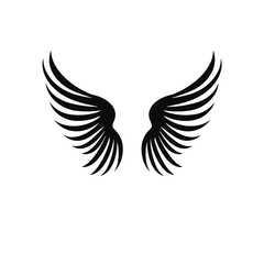 angel wings  vector illustration isolated transparent background, cut out or cutout t-shirt design