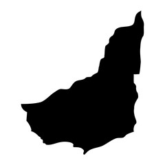 Maldonado Department map, administrative division of Uruguay. Vector illustration. - obrazy, fototapety, plakaty