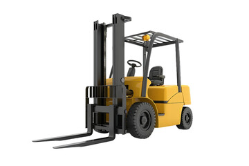 FORK LIFT Isolated on Transparent Background
