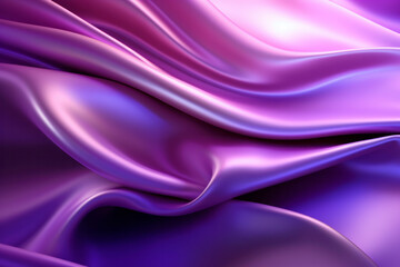 Fototapeta premium Close Up View of Purple Fabric, Detailed Texture on a Purple Background