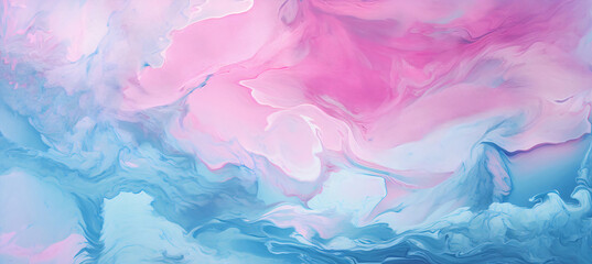 Fototapeta na wymiar Decorative acrylic pattern pink and blue waves