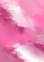 rich pink background for design, effect of pink sky, clouds